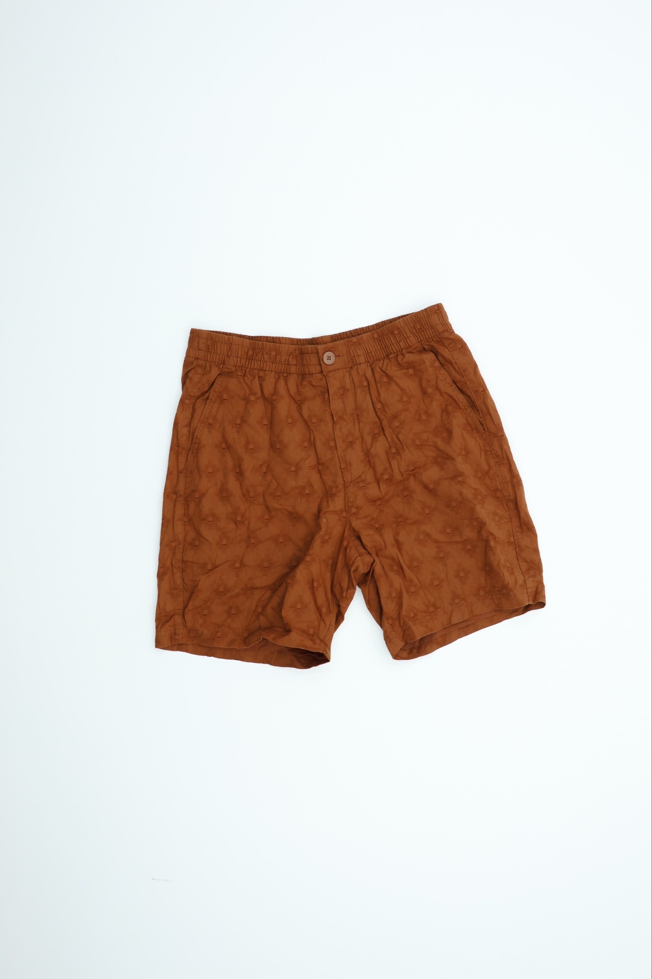 Marks & Spencer Men’s Shorts Chestnut Button Back Pocket New